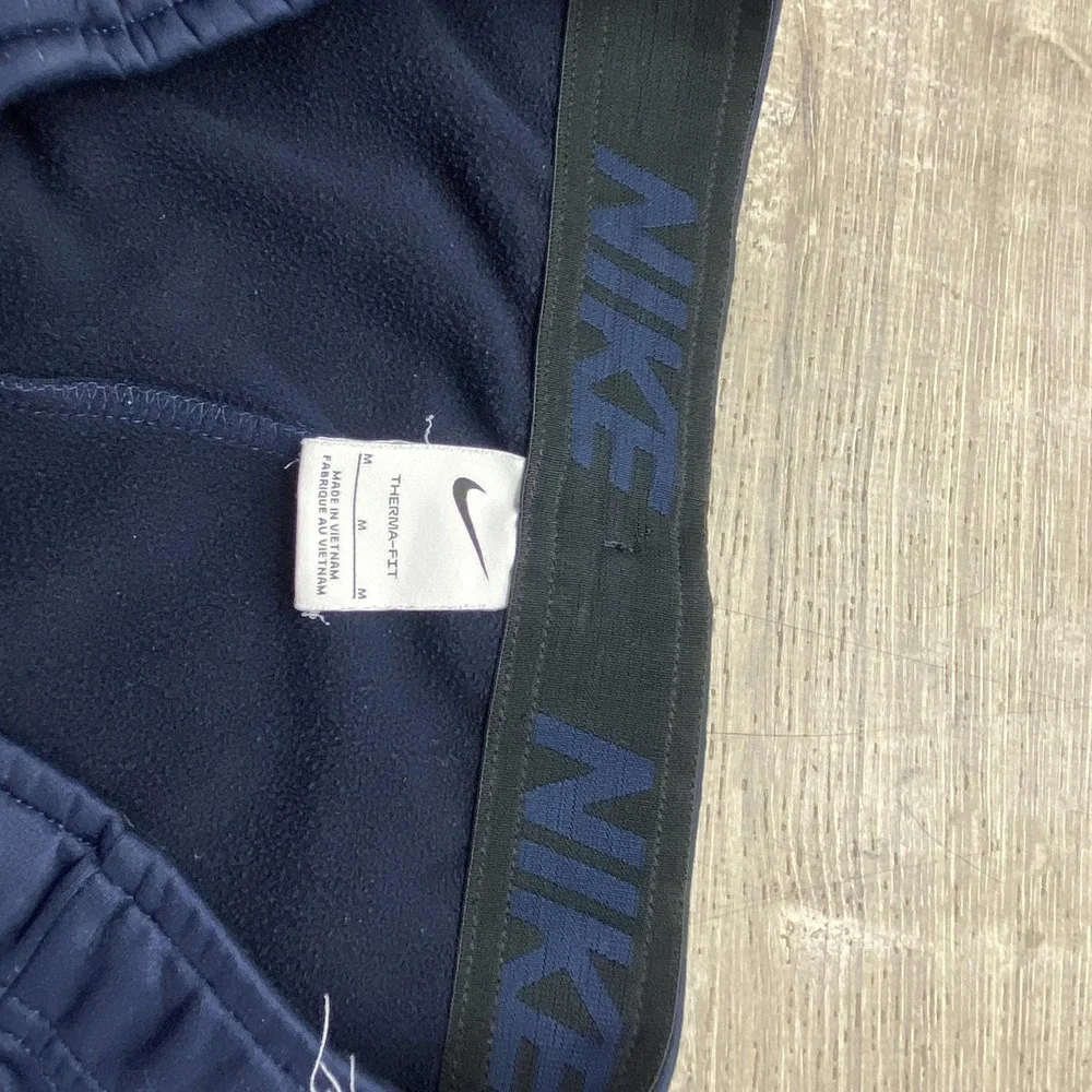 Nike Pants Mens Medium 30 Inseam Blue Therma-FIT Fleece Sweatpants Athletic‎